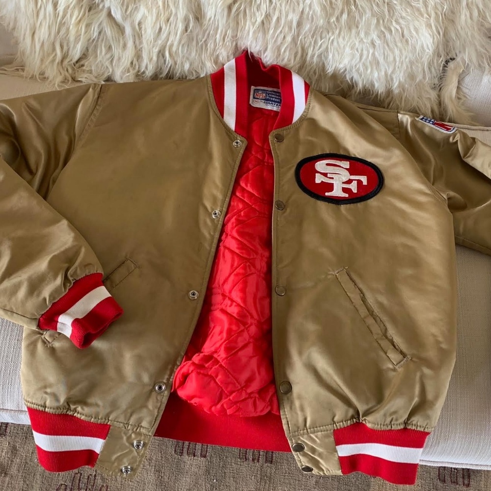 Vintage San Francisco 49ers Gold Bomber Jacket
